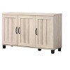 TiramisuBest 45" Dusty Gray Oak Finish 3-Door Shoe Cabinet,Light Gray - 3 of 4