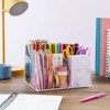 Bright Creations 7 Compartment Desktop Organizer, Clear Acrylic Pen &  Pencil Holder For Desk, School & Office Supplies, 8.7x6.5x4.52 In : Target