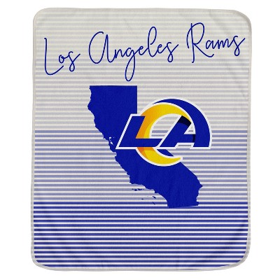 NFL Los Angeles Rams Ultra Fleece State Stripe Blanket