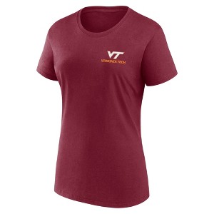 NCAA Virginia Tech Hokies Women's Bi-Blend Crew T-Shirt - 1 of 3