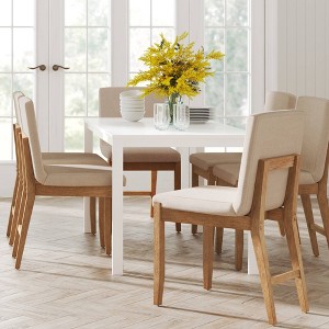 Nathan James Set of 6 Gracie Dining Chair Light Brown - 1 of 4