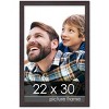 PosterPalooza | Textured Brown Picture Frame - UV Acrylic, Foam Board Backing, Hanging Hardware - 2 of 4
