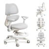 UNISOAR Adjustable Kids Desk Chair, Swivel Mesh Desk Chair with Wheels– Ergonomic Swivel Study Chair for Children, Includes 2 Free Chair Covers - 2 of 4