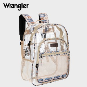 Wrangler Dome Clear Backpack, 18.5" Water-Resistant Durable Clear Bags, See Thru Bag for School, Travel, Casual Use, Stadiums, Concerts - 1 of 4