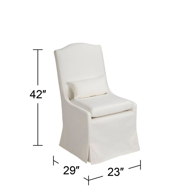 55 Downing Street Juliete Peyton Pearl Slipcover Dining Chair, 4 of 10