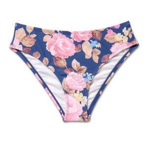 Women's Post Mastectomy Hipster Full Coverage Bikini Bottom Floral - Shade & Shore™ Multi - 1 of 3