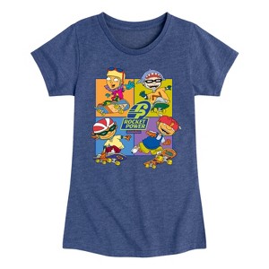 Girls' - Rocket Power - Skate Life Fitted Short Sleeve Graphic T-Shirt - 1 of 4