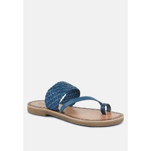 Isidora Braided Leather Flat Sandal - 1 of 4