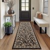 Modern Tree Print Area Rug - Stain Resistant Bordered Runner for Bathroom, Hallway Home Decor - 3 of 4