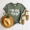 Simply Sage Market Women's Wild and Free Words Short Sleeve Graphic Tee - 3 of 4