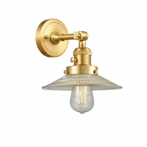 Halophane - 1 Light Wall Sconce In Industrial Style-8 Inches Tall and 8.5 Inches Wide - 1 of 1