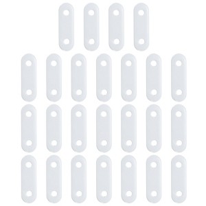 Unique Bargains Home Office Hotel Iron Tablecloth Curtain Weights White 25 Pcs - 1 of 4