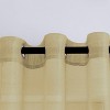 Home Mart Goods Gold Sheer Window Grommet Curtain Set 84" Inches Long ( 2 Panels) - 4 of 4