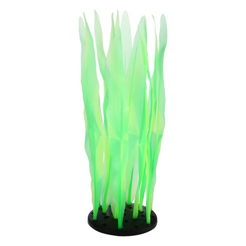 Unique Bargains Glowing Silicone Aquatic Artificial Seaweed Fish Tank  Decoration Green : Target