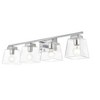 Elegant Lighting Merrick 4 light Chrome and Clear Bath Sconce - 4 of 4