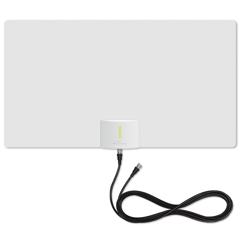 Mohu Leaf® Supreme Pro Paper-Thin Indoor TV Antenna, Amplified, UHF VHF, 65-Mile Range, Multi-Directional — with 12-Ft. Cable, Signal Indicator, 4 of 11