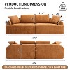 TIRAMISUBEST Compression Sofa,4-Seater Combined Sofa with Crochet Yarn Fabric, Memory Foam Cushions, 4 Pillows for Living Room & Office - 4 of 4