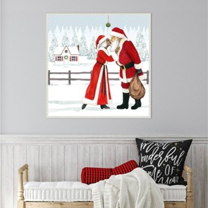 Amanti Art 30"x30" Christmas Love I by Grace Popp Framed Canvas Wall Art Print - 1 of 4