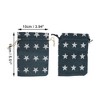 Unique Bargains Five-pointed Star Print Drawstring Bag 2 Pcs - 2 of 4