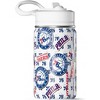 NBA Philadelphia 76ers 14oz Kids Stainless Steel Water Bottle With Straw Lid and Flexible Handle - 2 of 4