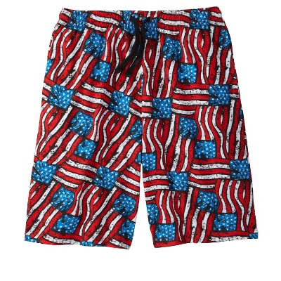 Kingsize Men's Big & Tall Cotton Jersey Pajama Shorts - 8xl, Red : Target