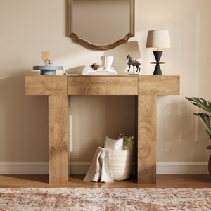 47" Farmhouse Console Table with Drawer - Long Slim Sofa Table for Behind Couch, Narrow Entrance & Foyer Accent Table for Hallway,Living Room - 1 of 4