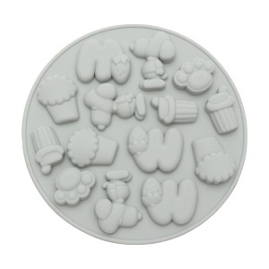 Unique Bargains Candy Making Moulds 19-Cavity Cute Candy Mould Hand Wash 4.8"x0.43" 1 Pc - 1 of 4