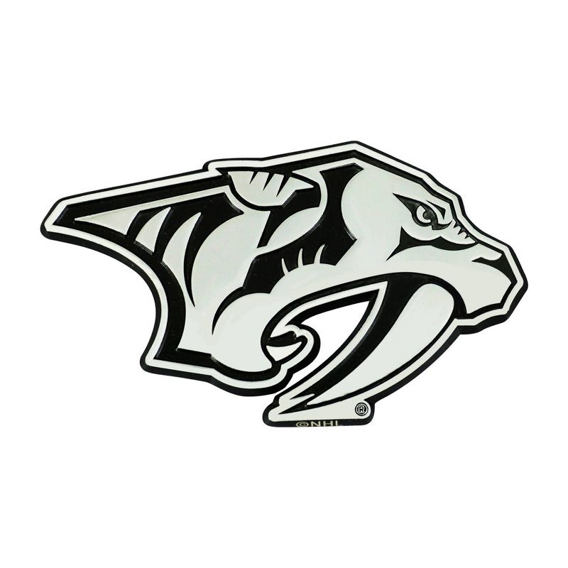 NHL Nashville Predators 3D Chrome Metal Emblem, 1 of 4