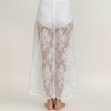 Anna-Kaci Women’s Floral Lace Midi Skirt with Sheer Embroidered Detail Soft Flowing Drape and Comfortable Waistband - 4 of 4