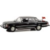 1977 Mercedes-Benz 450 SEL (W116) Black with Soviet Flag "Rocky IV" (1985) Movie 1/43 Diecast Model Car by Greenlight - 2 of 4