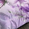 Hachikiko Lavender Butterfly Comforter Set - Queen Size 3PCS (1 Comforter + 2 Pillowcases)-Colorful 3D Print,Ultra-Soft Microfiber ,Queen Size - 3 of 4