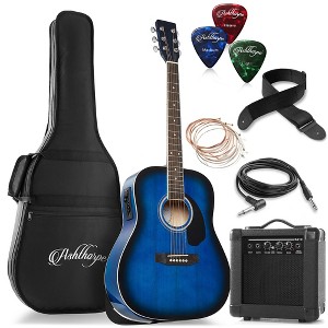 Ashthorpe Dreadnought Acoustic Electric Guitar with 10-Watt Amp, Gig Bag, and Accessories - 1 of 4