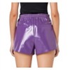 Women's Shiny Faux Leather Shorts - Grey Lab - 2 of 2