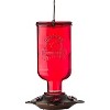 More Birds Red Elixir Vintage Glass Medicine Bottle Hummingbird Feeder - 13 oz - 2 of 4