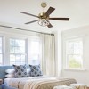 Parrot Uncle 52" Modern Gold Smart LED Ceiling Fan with Light and Remote - 2 of 4