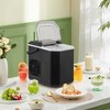 Costway Countertop Ice Maker Portable Ice Making Machine 6-13 Mins 9 Ice 26.5 lbs/24 Hrs Black/Silver - image 2 of 4