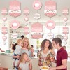 Big Dot of Happiness Rose Gold Grad - Graduation Party DIY Dangler Backdrop - Hanging Vertical Decorations - 30 Pieces - 3 of 4