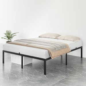14 Inch Twin Bed Frame Metal Platform, Twin Bed Frame with Ample Storage, No Box Spring Needed and Steel Slat Support, Easy Assembly, Black - 1 of 4