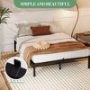 Twin/Full/Queen/King Size Metal Platform Bed Frame – Metal Slat Support, No Box Spring Needed, Noise-Free Design, Easy to Assemble - 2 of 4