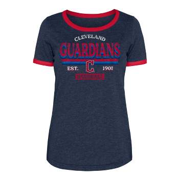 Mlb Cleveland Guardians Women's Slub T-shirt : Target
