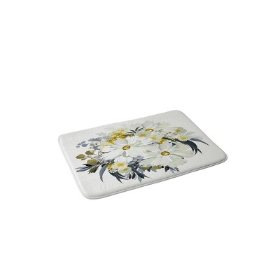 Iveta Abolina Cecelia Bath Mat White - Deny Designs