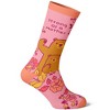 Crazy Dog T-Shirts Women's Strong As A Mother Socks Cute Mother's Day Momma Bear Parenting Graphic Footwear - 3 of 4