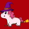 Junior's Design By Humans Witch Unicorn Halloween T Shirt By thebeardstudio T-Shirt - 2 of 3