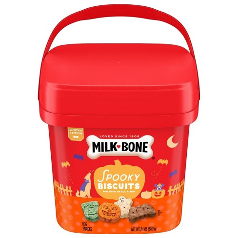 Milk-bone Halloween Spooky Biscuits Flavored Dog Treats - 24oz