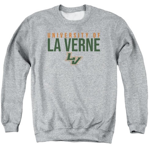 University of La Verne Official Stacked Adult Crewneck Sweatshirt, Athletic Heather - image 1 of 4