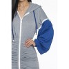 Slickblue Women's Mini Dress, Detachable Sleeves with Front Zipper, Ruched Style, Color Options, Size S-L - 4 of 4