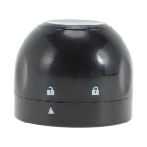 Unique Bargains Champagne Stopper - New Air-Lock Cap Stainless Steel Silicone Black 1 Pc - 1 of 3