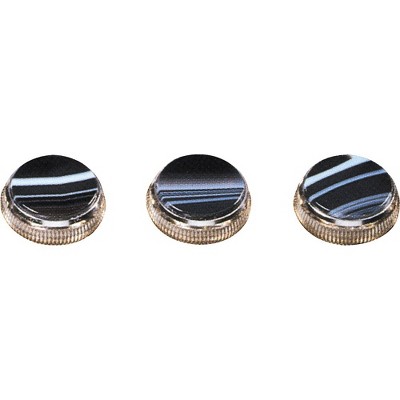 Bach Black and White Sardonyx Trumpet Finger Buttons 3-Pack