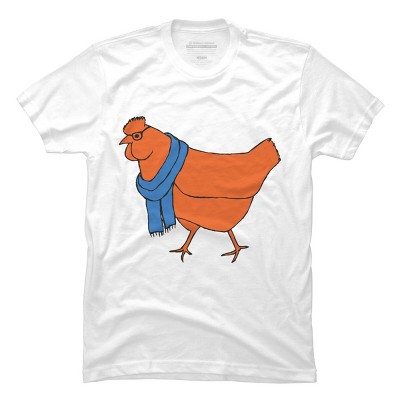 Men's Design By Humans The Hipster Chicken By TabithaDesigns T-Shirt