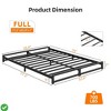 6 Inch Twin Size/Full Size Metal Platform Bed Frame w/ Steel Slat Support Mattress Foundation and No Box Spring Needed - 2 of 4